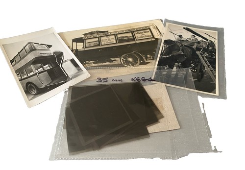 Vintage bus photo - photo, negatives