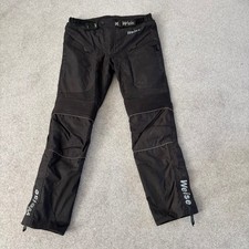 Weise Nemesis Motorcycle Trousers UK M Black Knee Armour Removable Thermal Liner
