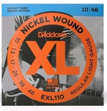 D'Addario EXL110 Nickel Wound 10-46 Electric Guitar Strings, Regular Free P&P 