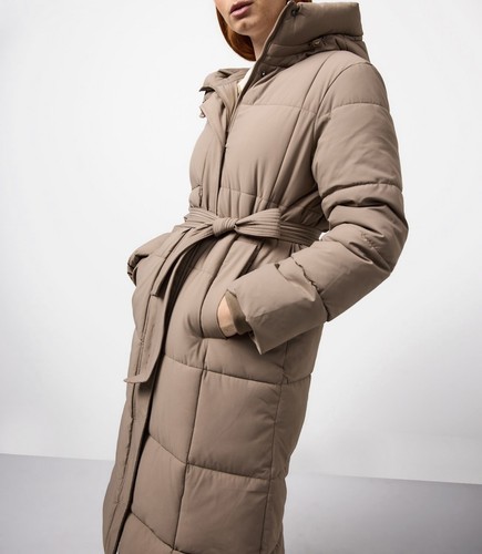 Women taupe longline padded - tu,