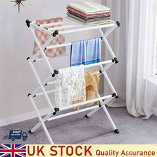 3 Tier Folding Clothes Laundry Washing Drying Horse Rack Airer Indoor&Outdoor