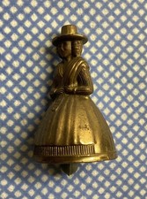 Vintage Brass Welsh Lady Bell
