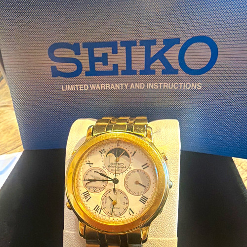 Seiko chronograph quartz moon - chronograph,