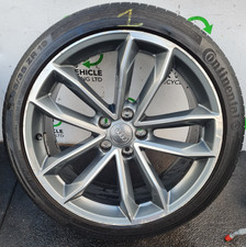 19" GENUINE AUDI S5 CAVO ALLOY WHEEL & 255 35 19 TYRE 8W0601025DF (SEE PHOTOS)