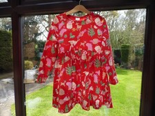 NEXT Girls Christmas Dress Red