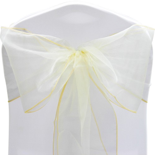Tts ivory organza sashes - ivory,