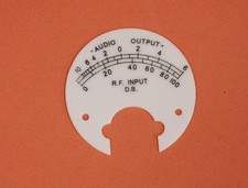 Collins 51S-1 Receiver – WHITE Bartlett Meter Faceplate (Replaces Amber Version)