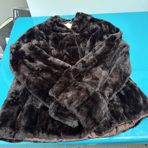 Faux fur brown ladies - ladies, 1950s