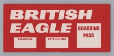 British Eagle Boarding Pass