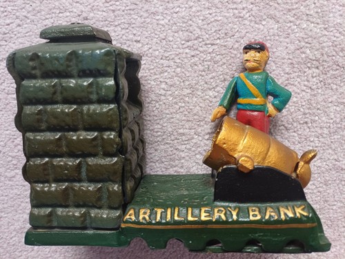 Cast iron artillery bank - cast,