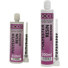 Exocet Chemical Polyester Injection Resin Anchors 300ml, 410ml Spare Nozzles