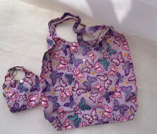 packaway shopping bag eco chic purple floral one size womens