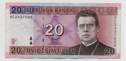 Lithuania litu 2001 pick 66 - lithuania,
