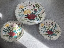 3 x Midwinter Stylecraft  "Bella Vista"  Handpainted Plates