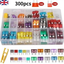 300pcs Standard Auto Car Blade Fuses Box Assorted Car Van Bike Fuse Set 2A-40A