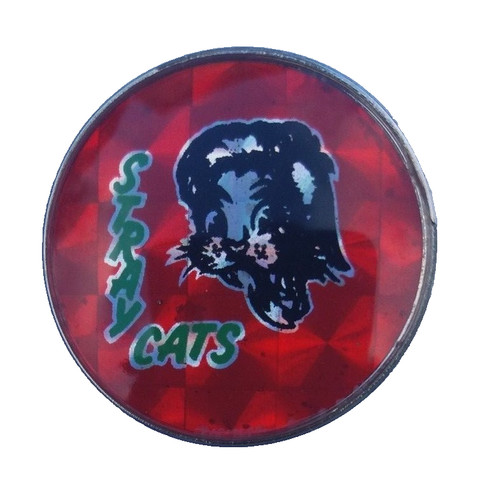 Vtg badge the stray cats - vtg,