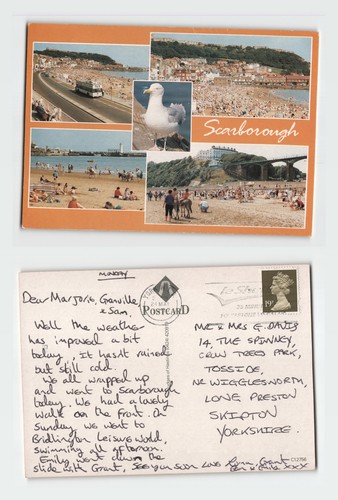 Vintage postcard scarborough - vintage,