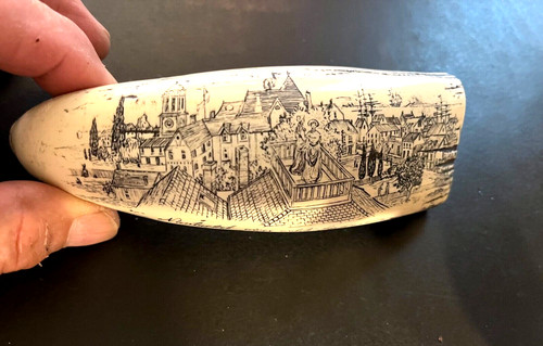 New scrimshaw whale tooth - !!,