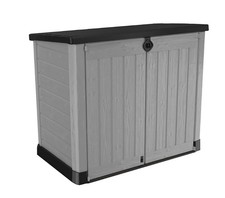 Grey Garden Storage Shed Bin