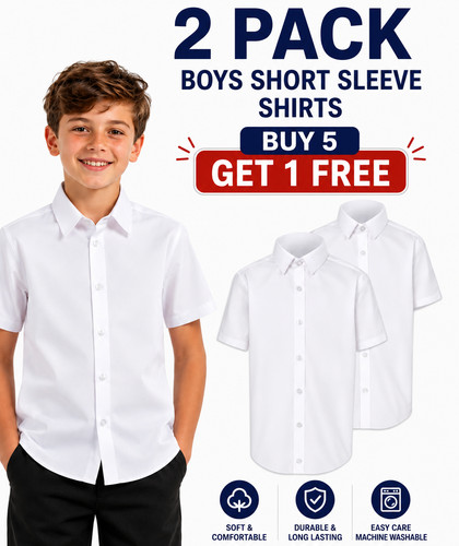 Boys short sleeve white - boys,