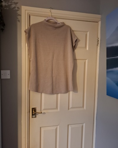 Oatmeal high neck knitted - f&f,