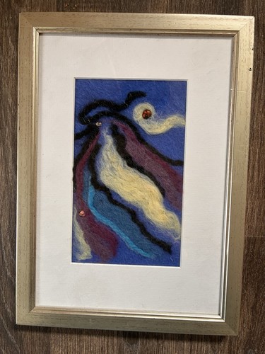 Needle felted abstract - needle-felted, art