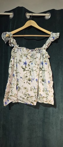 Primark white floral bardot - white,