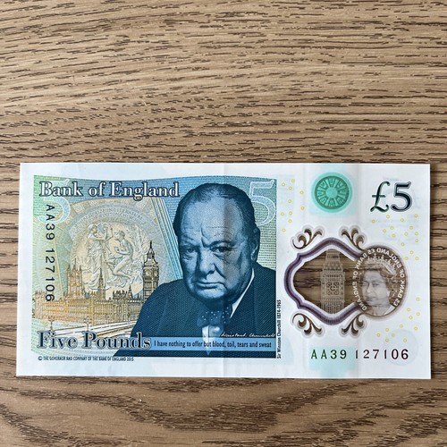 Bank england aa39 - bank, five