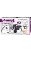 7pc 18cm S/S Egg Poacher with