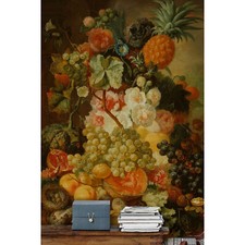 Non-woven wallpaper Fruits and Flowers Art wall decor Painting wall mural