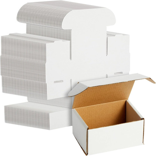 Pack white 4x3x2 corrugated - 50,