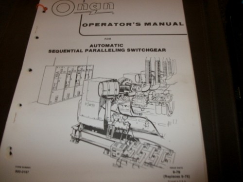 Onan generator - generator,onan, auto