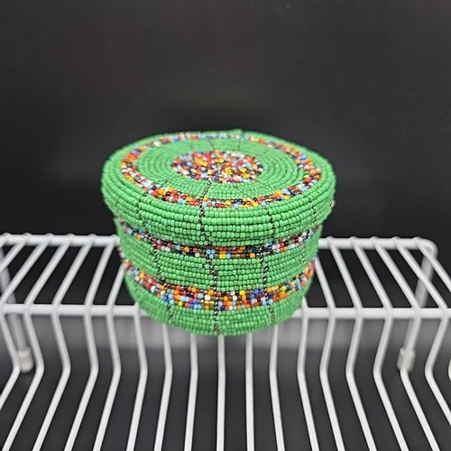 Round green seed - round, bead