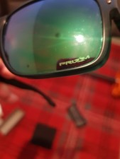 Oakley Holbrook Sunglasses Black and Jade, Jade Lens