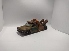HotWheels Chevy C10 Heavy Wrecker Custom Patina Post Apocalyptic Diorama Diecast