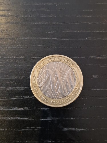 2003 dna double helix coin - dna,