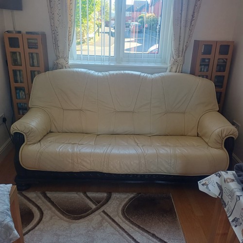 Leather seater sofa - leather,