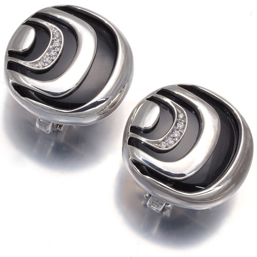 Auth damiani earrings onyx - auth,