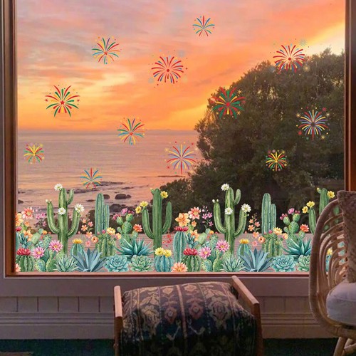 Vibrant desert window - desert,