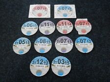 Very Rare Tax Disc Collection Mobility Scooter Disabled Unperforated Velology.