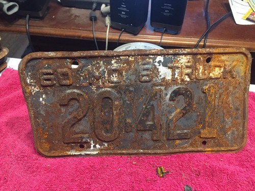 1960 missouri license plate - missouri,