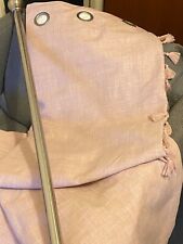 Beautiful Blush Tassel Curtains and Curtain  Pole,  perfect for any room, lined.