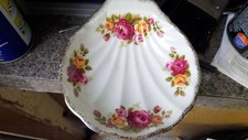 Fine Bone China Dish Cottage Rose'