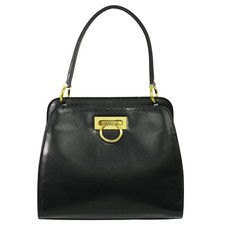 CELINE Leather Top Handle