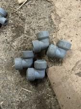 Polyplumb/Hepworth Push Fit Plastic Elbow Pipe Fittings 22mm