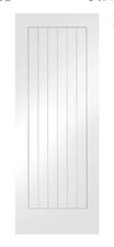 XL Joinery Suffolk white primed Slat internal door 78" x 18" x 35mm Wpsuf18