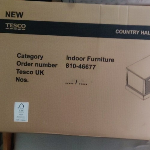 Tesco country hallway bench - hallway,