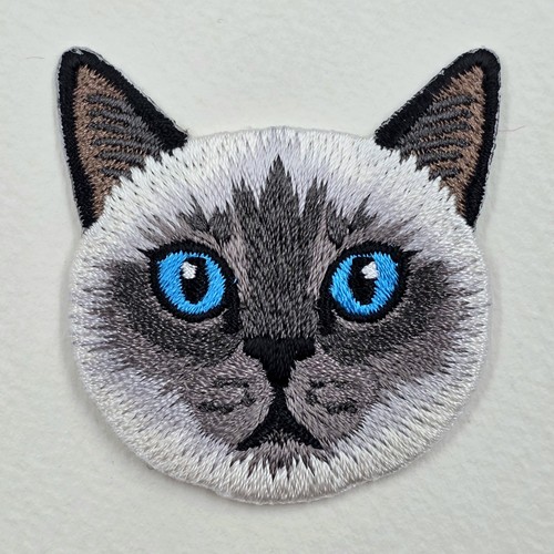 Siamese cat embroidered - cat, patch
