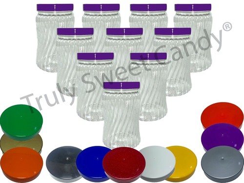 Spiral plastic storage jars - plastic,