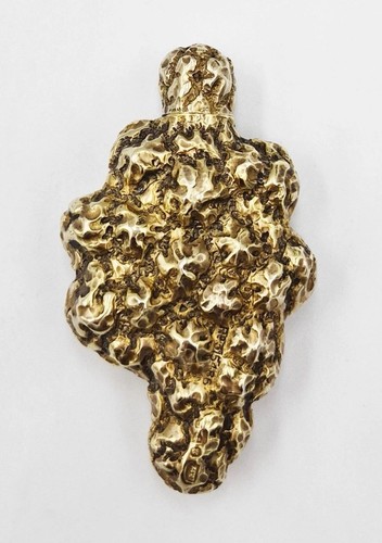 Gold nugget scent bottle - bottle, in